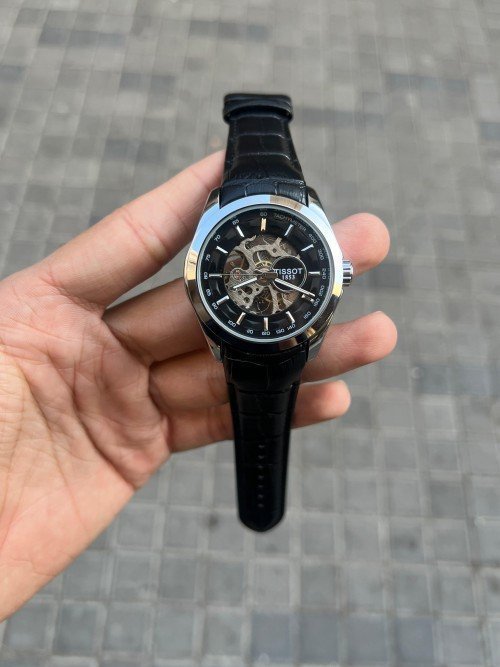 TISSOT 1853 AUTOMATIC PRIMIUM QUILTY LEATHER WATCH