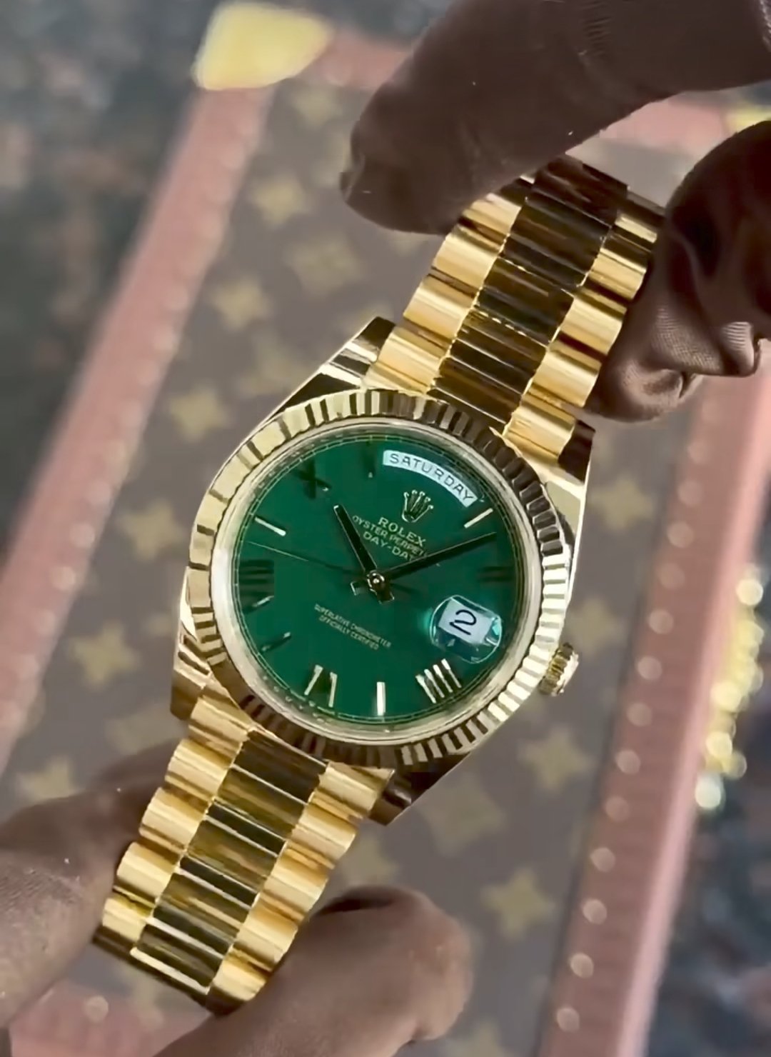 Rolex Day-Date Gold Green Dial – MS Dhoni Edition