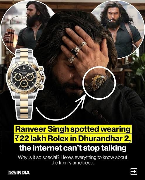 Rolex Cosmograph Daytona Yellow Gold – PREMIUM AUTOMATIC (DHURANDAR 2-RANVEER SINGH) NEWLY LAUNCHED