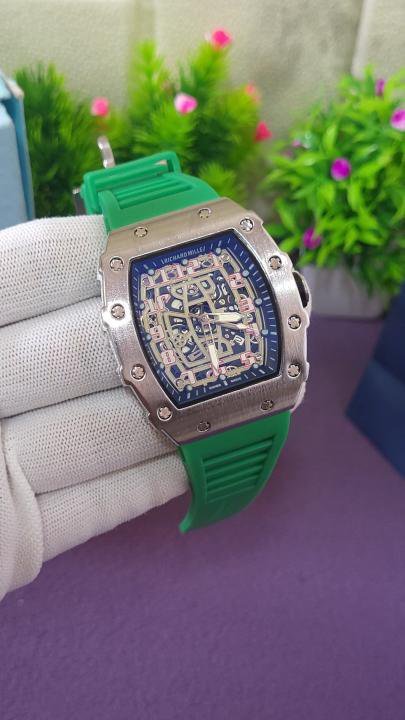 Richard Mille RM 35-01 B SILVER Green Fiber Belt AT391